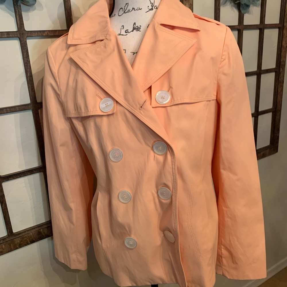 Michael Kors peach rain jacket